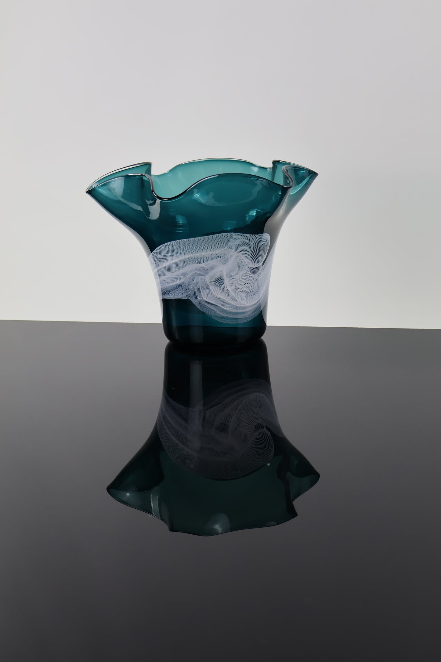 Floppy Dark Turquoise Vase - Lasso Series