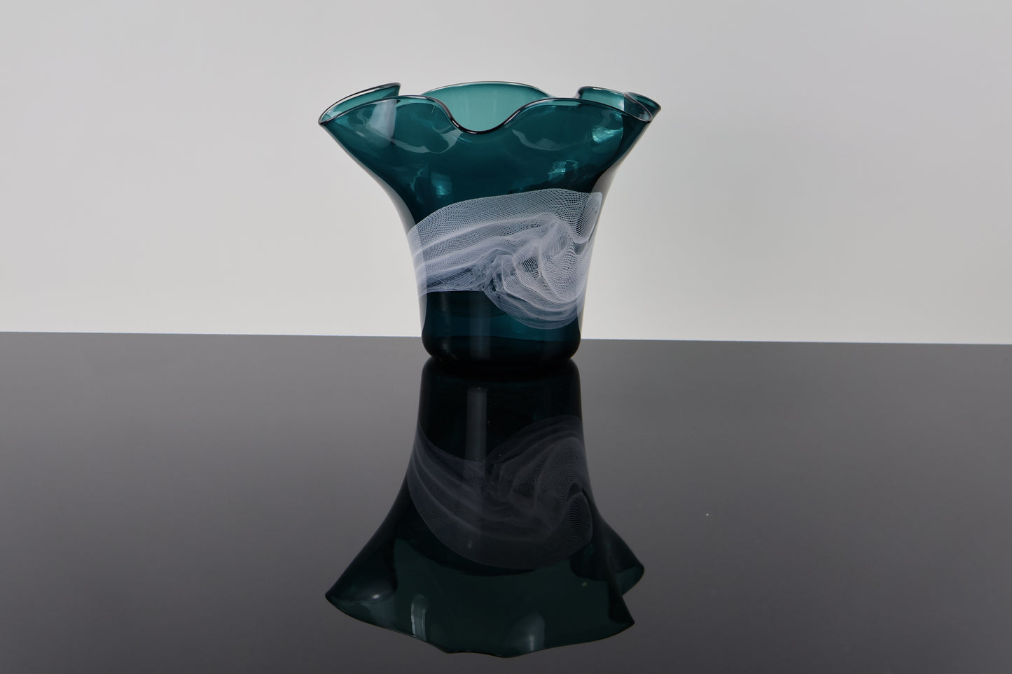 Floppy Dark Turquoise Vase - Lasso Series
