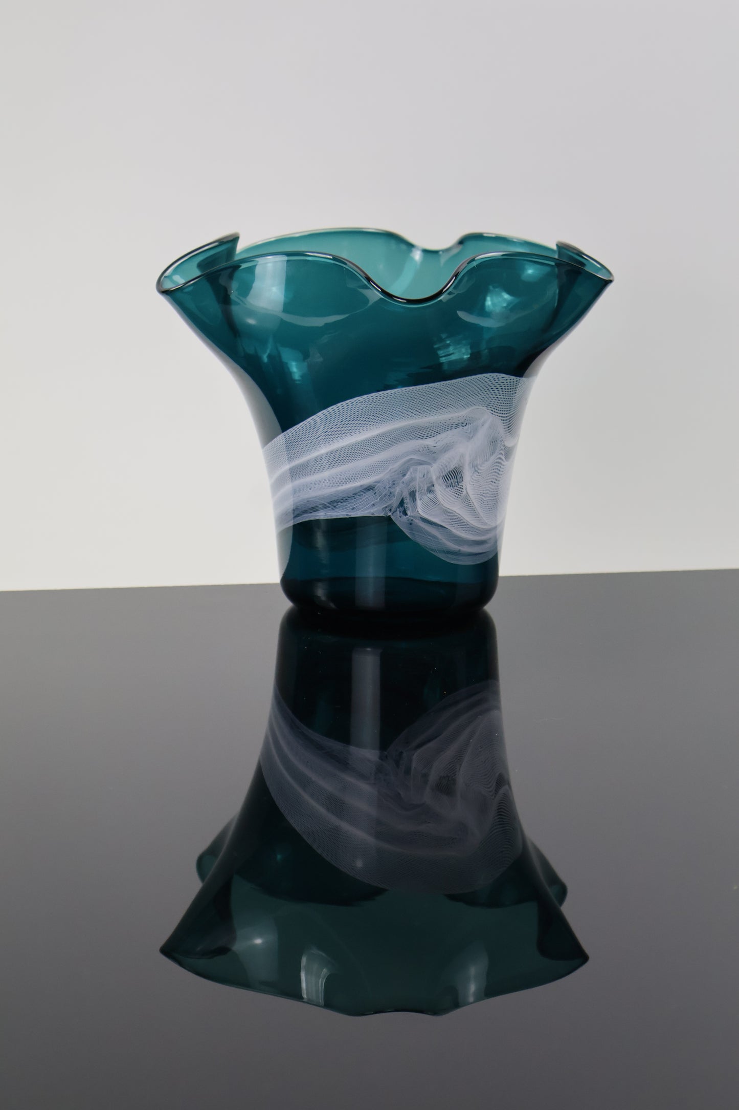 Floppy Dark Turquoise Vase - Lasso Series