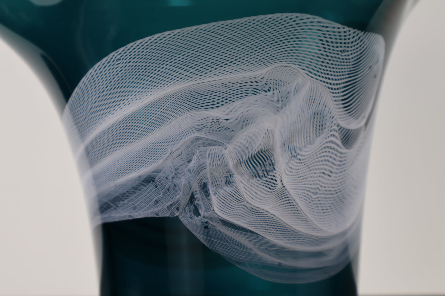 Floppy Dark Turquoise Vase - Lasso Series