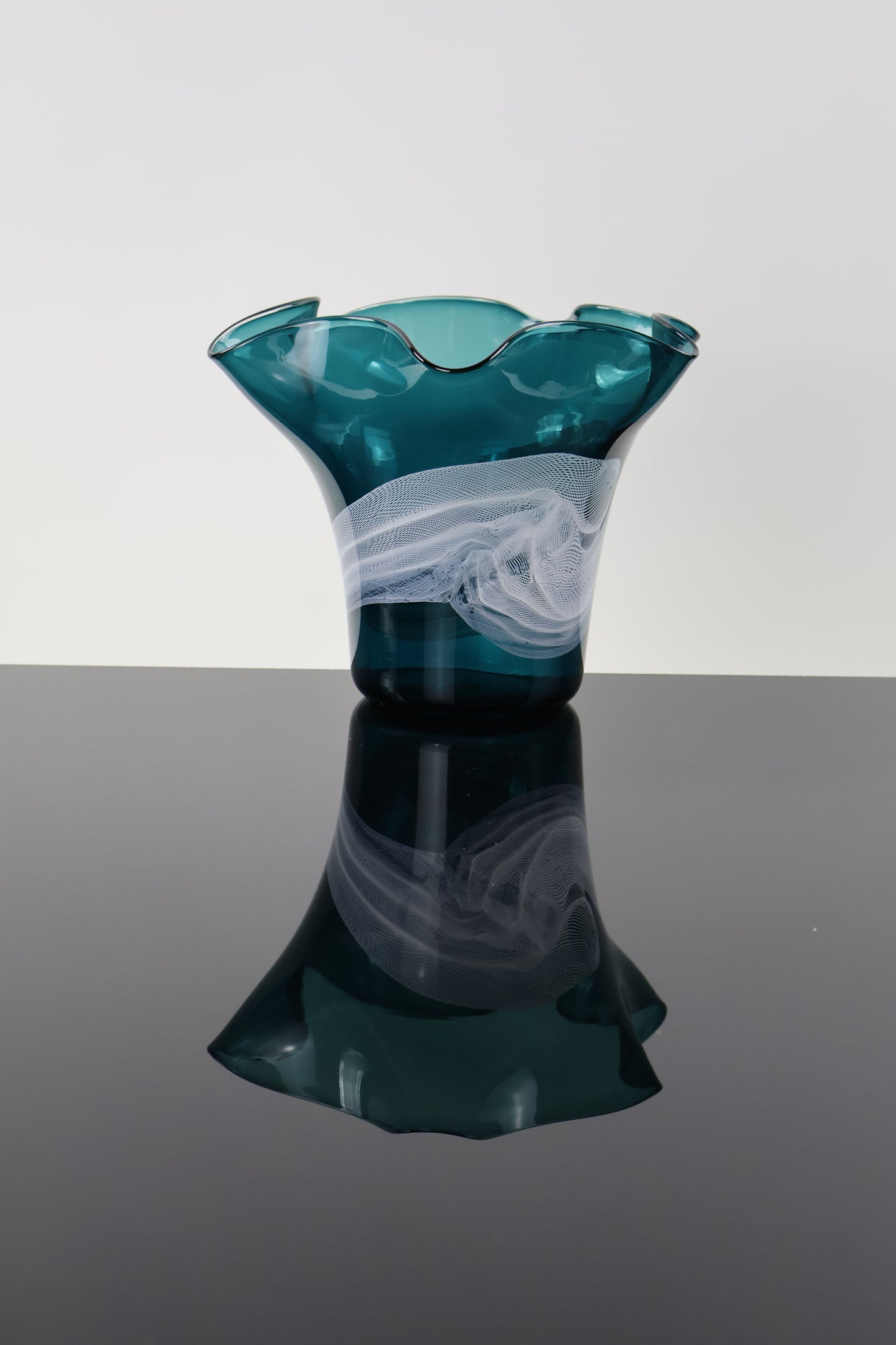 Floppy Dark Turquoise Vase - Lasso Series