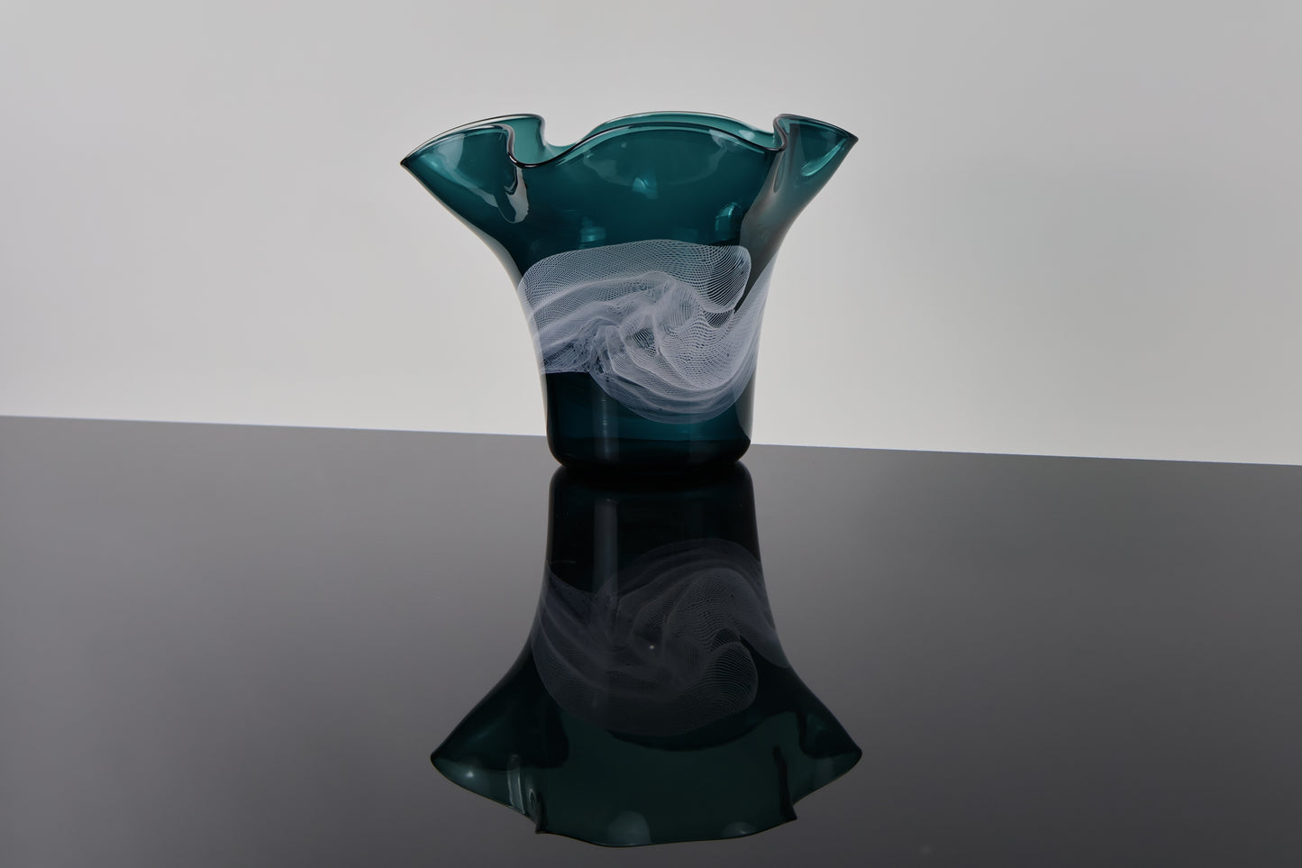Floppy Dark Turquoise Vase - Lasso Series