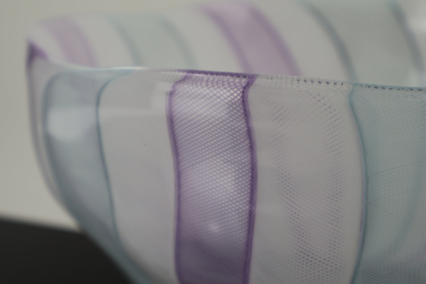 Large Pink, White and Blue Zanfirico Cane Bowl