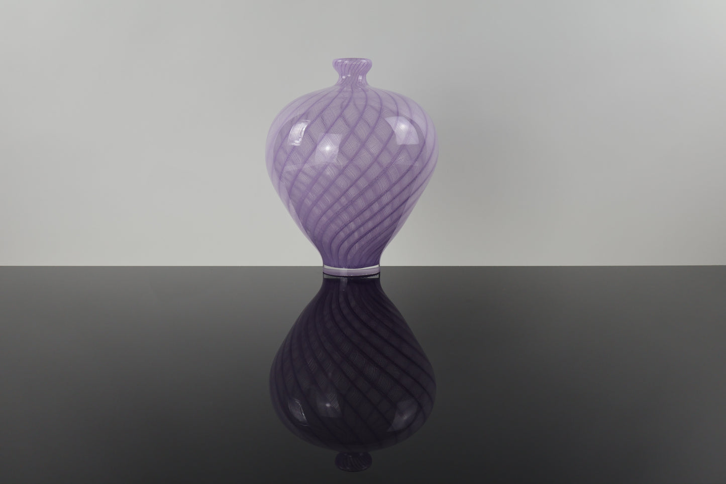 Pink Zanfirico Cane Amphora Vase