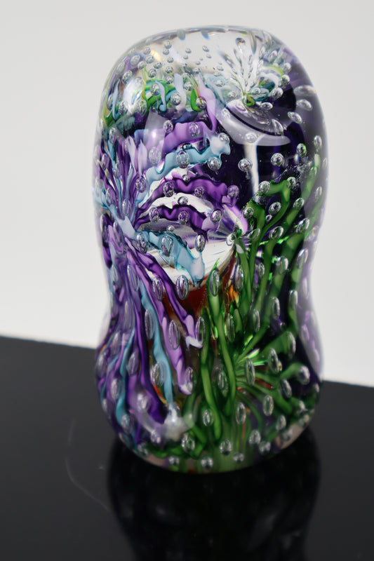 Handmade Glass Paperweight Geode Series 5