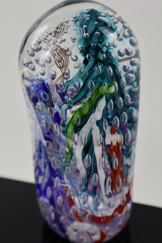 Handmade Glass Paperweight Geode Series 6