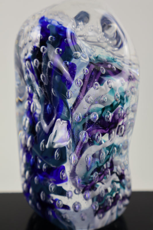 Handmade Glass Paperweight Geode Series 7