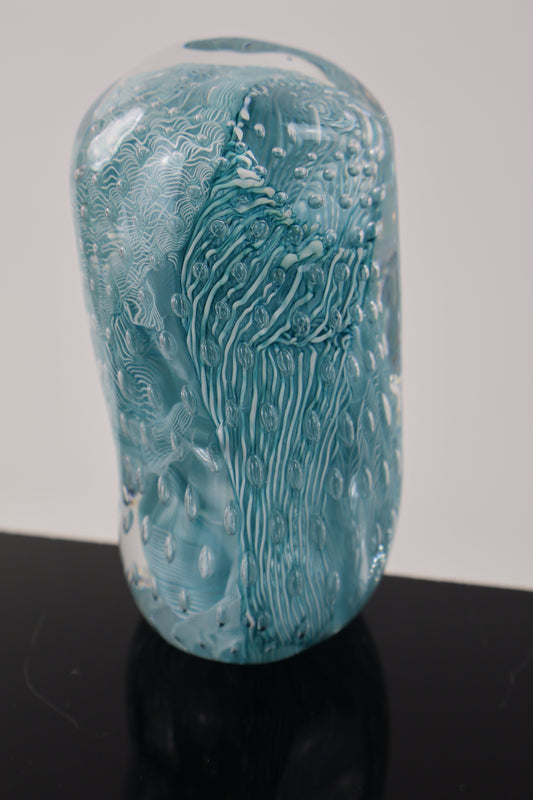 Handmade Glass Paperweight Geode Series 8