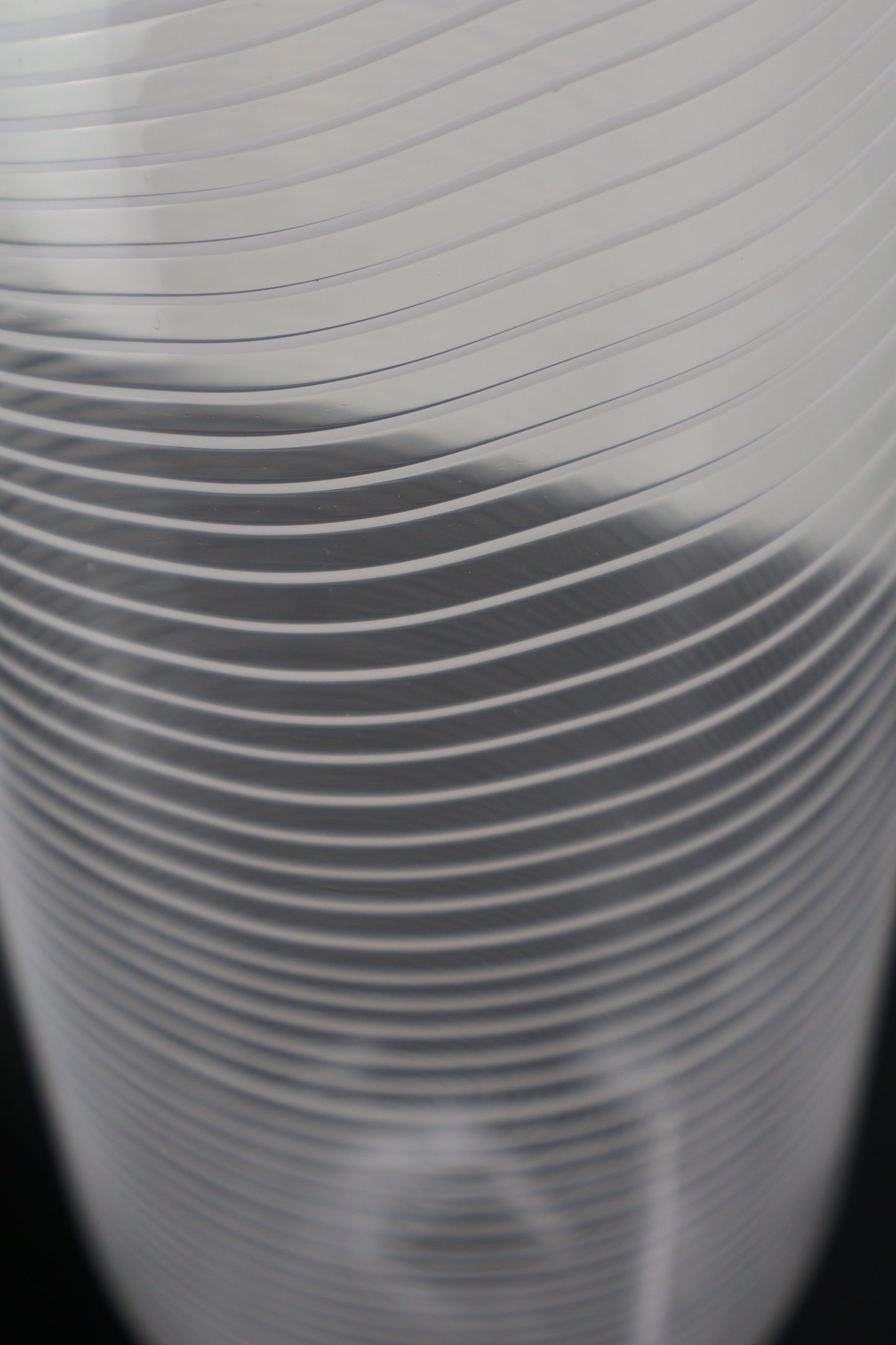 Handblown Filigrana Flat Lipped Bottle