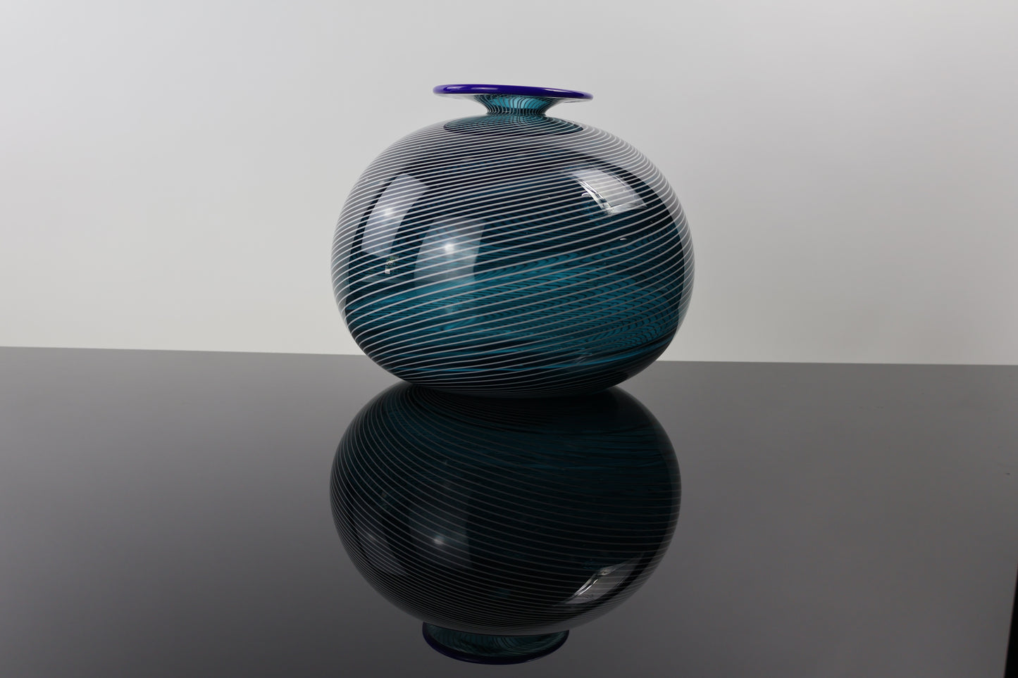 Large Handblown Aurora Spiral Bottle