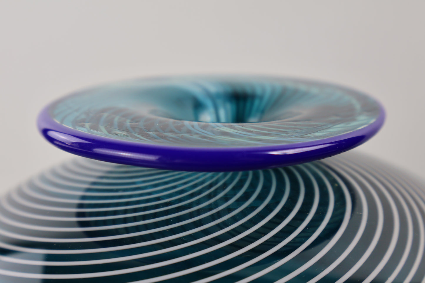 Large Handblown Aurora Spiral Bottle