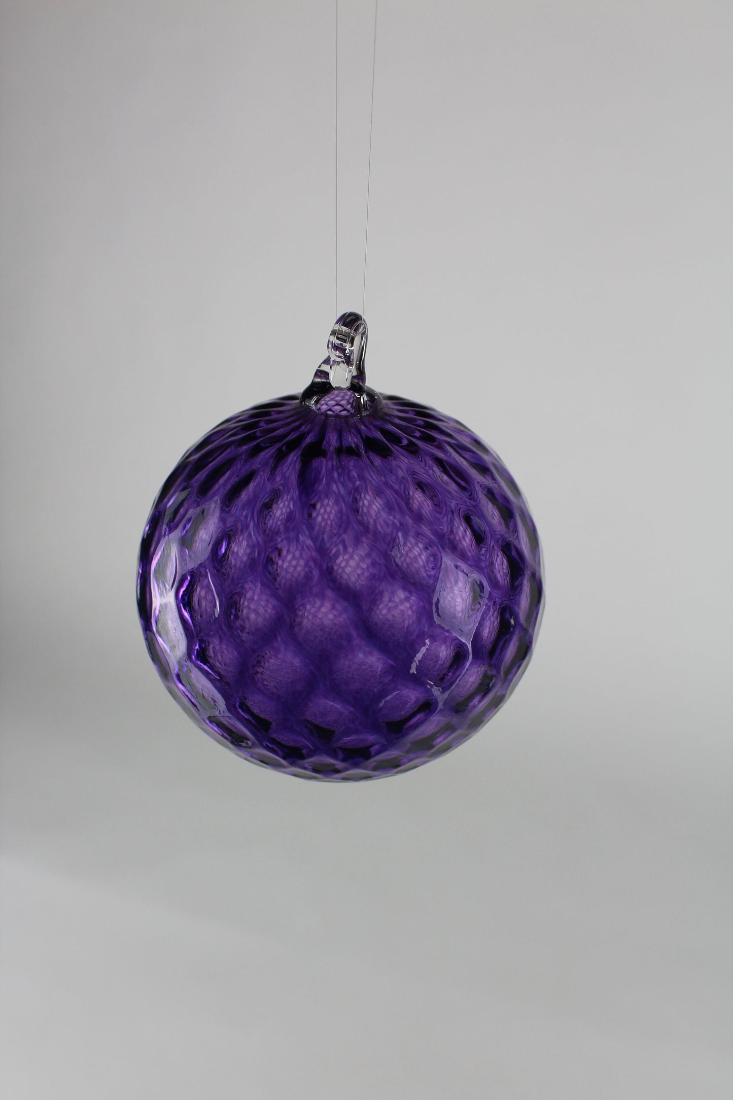 Purple Hand Blown Ornament