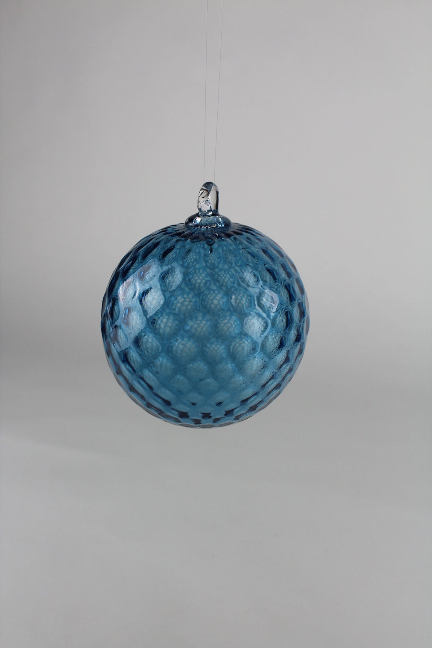 Turquoise Hand Blown Ornament