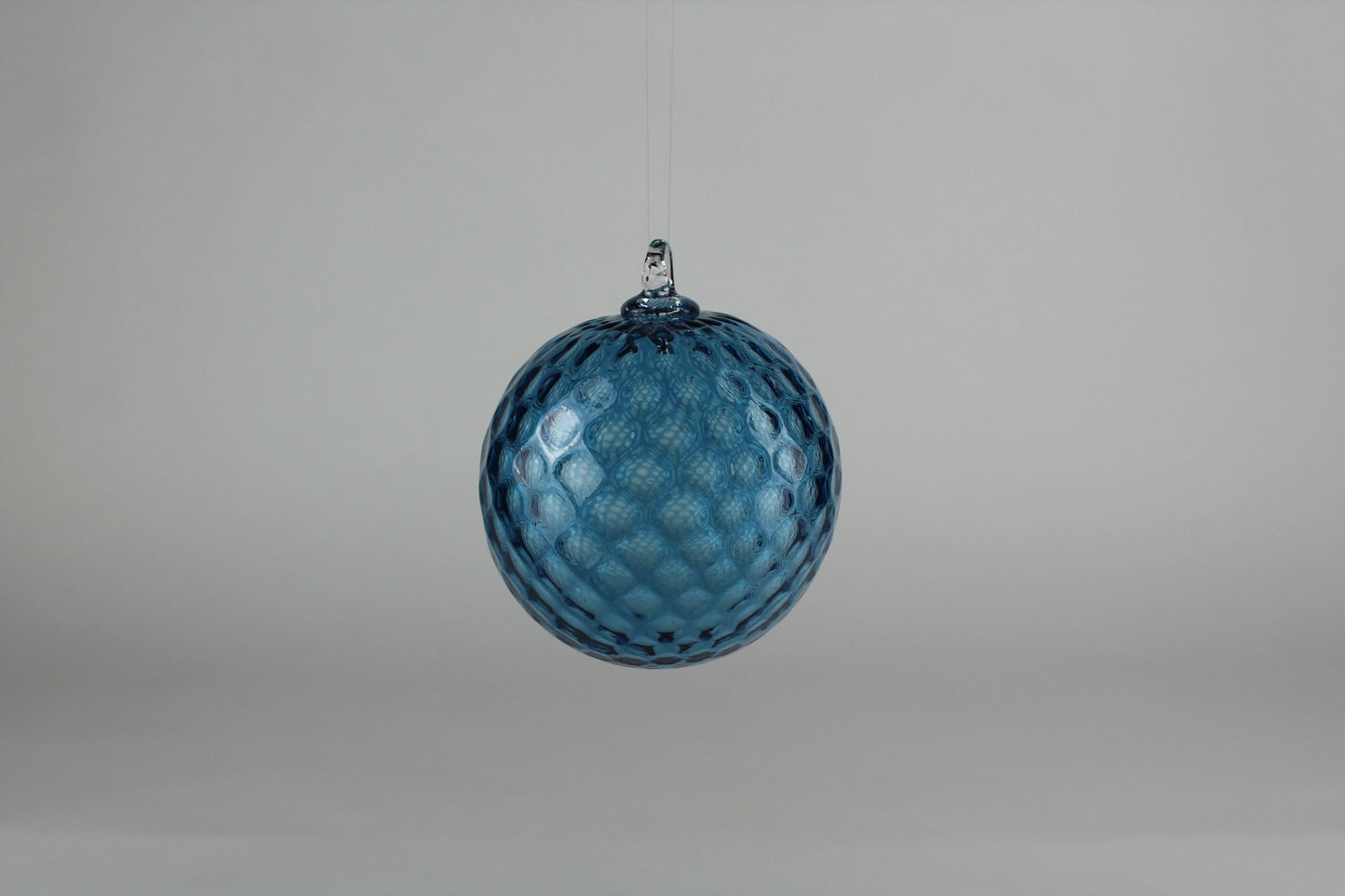 Turquoise Hand Blown Ornament