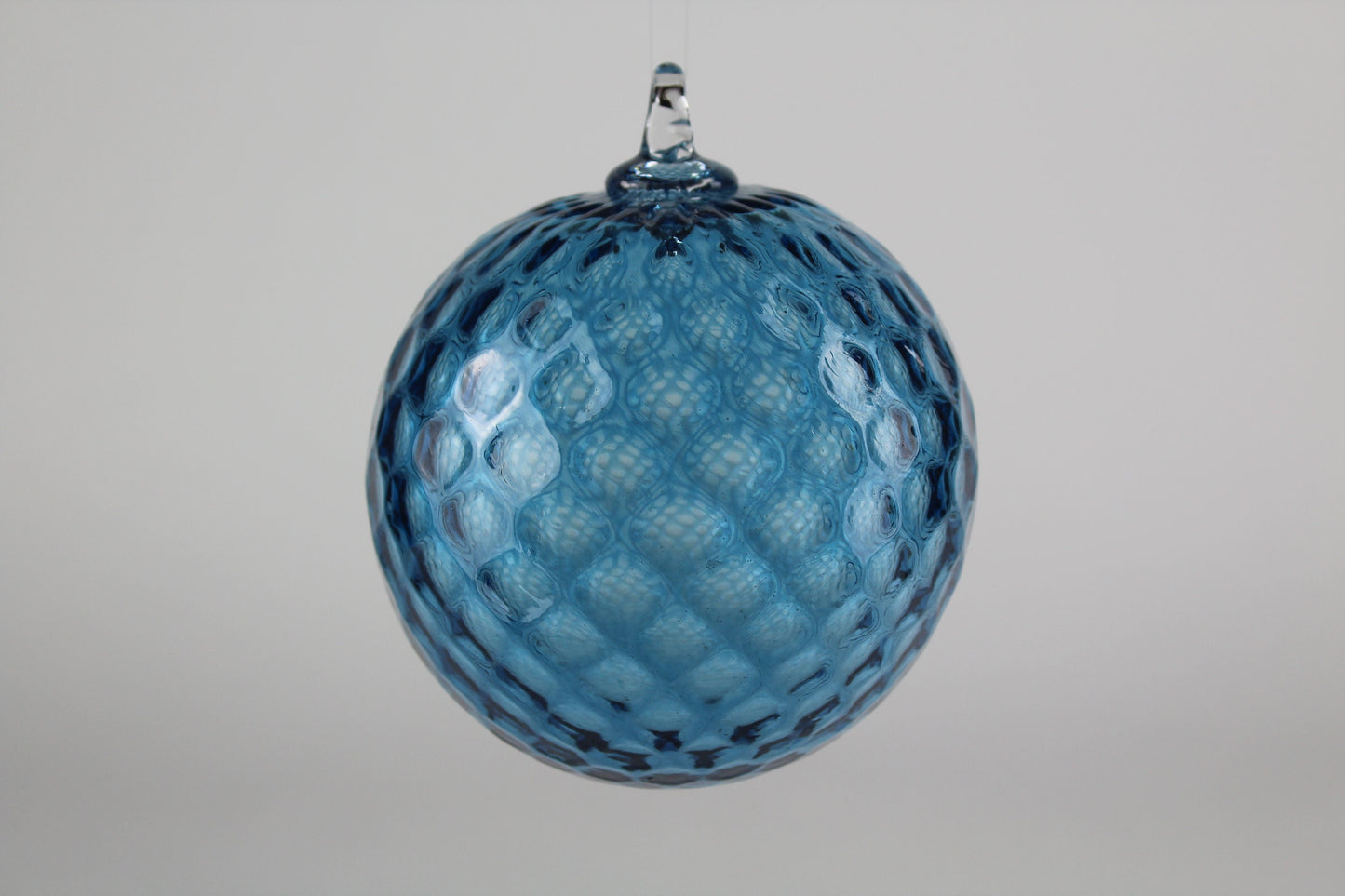 Turquoise Hand Blown Ornament