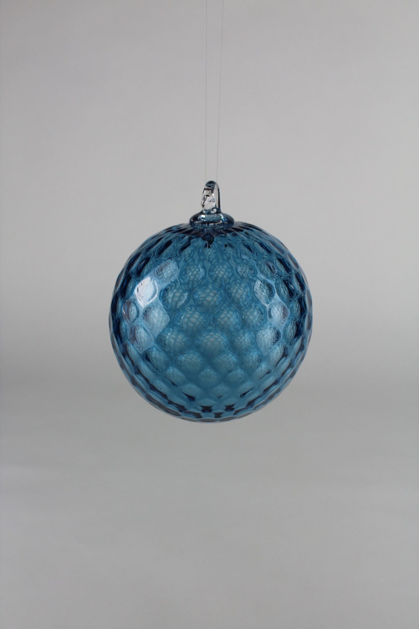 Turquoise Hand Blown Ornament