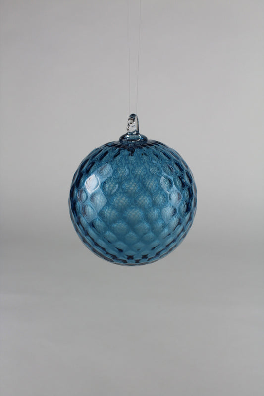 Turquoise Hand Blown Ornament