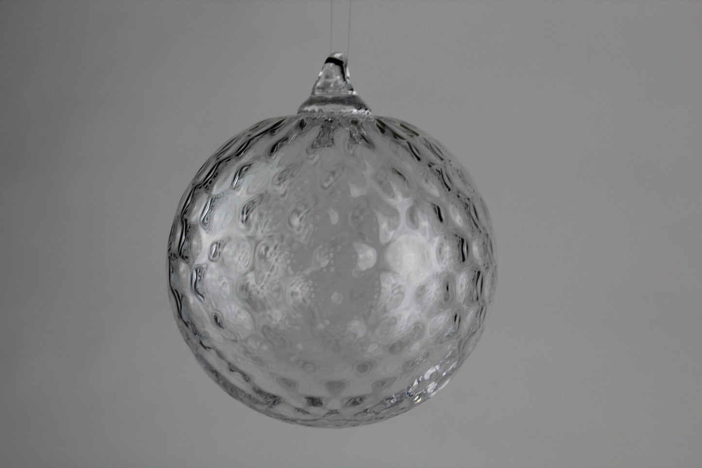 Clear Hand Blown Ornament