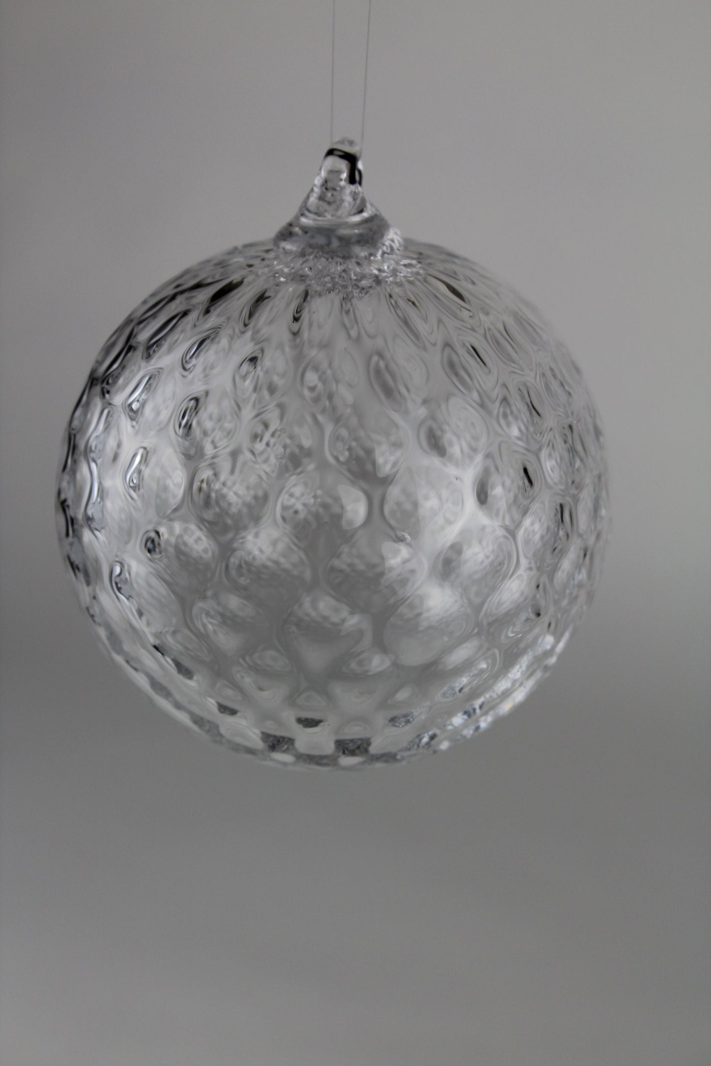 Clear Hand Blown Ornament