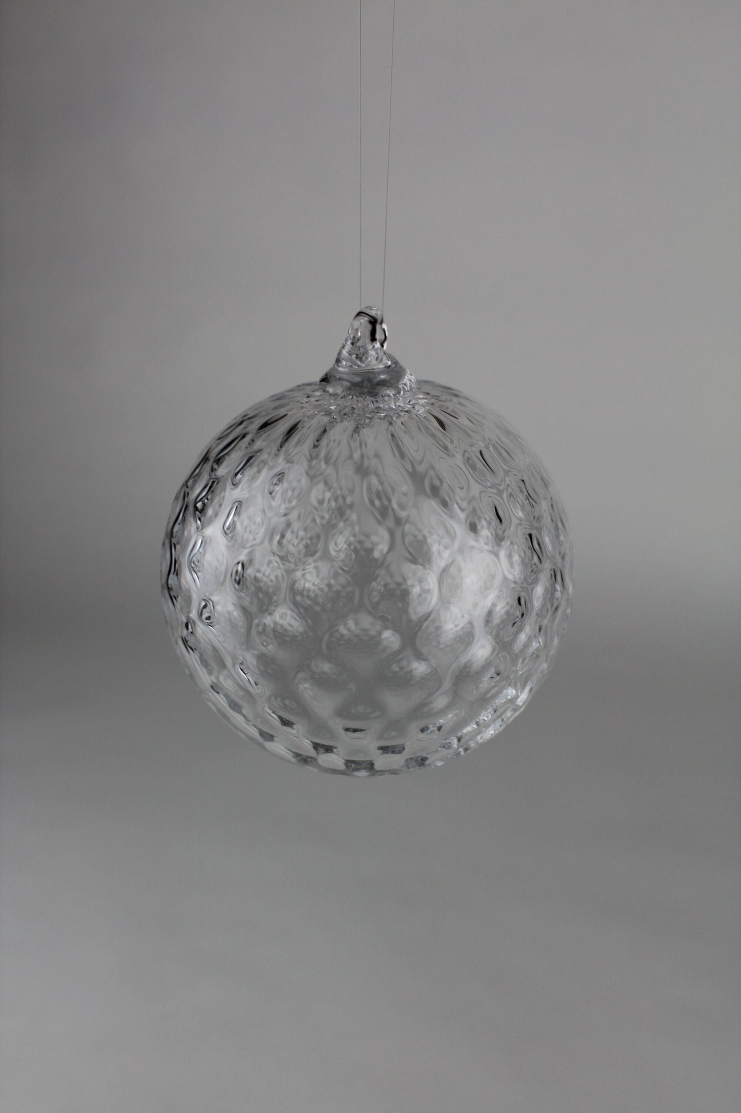 Clear Hand Blown Ornament