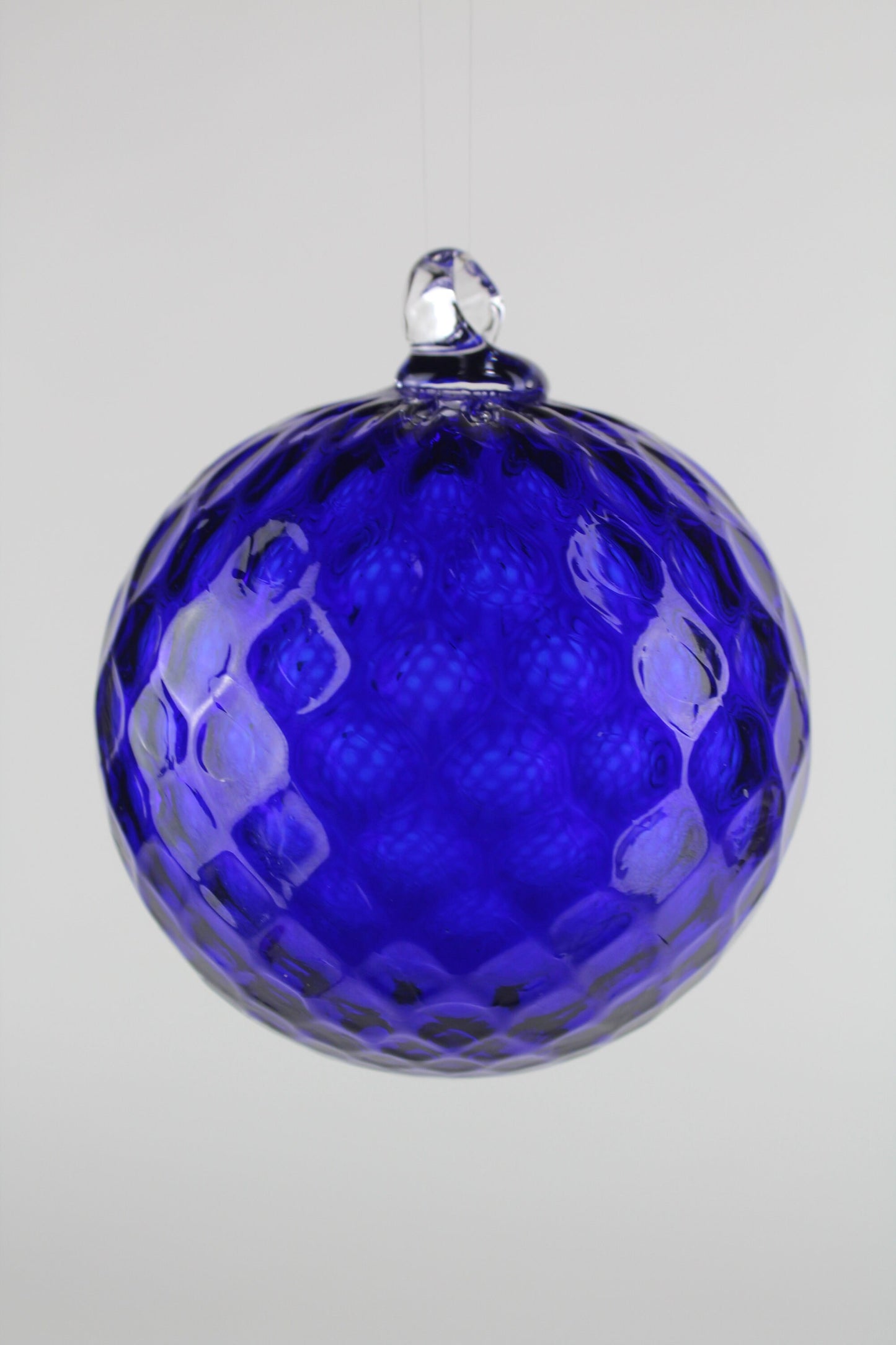 Dark Blue Hand Blown Ornament