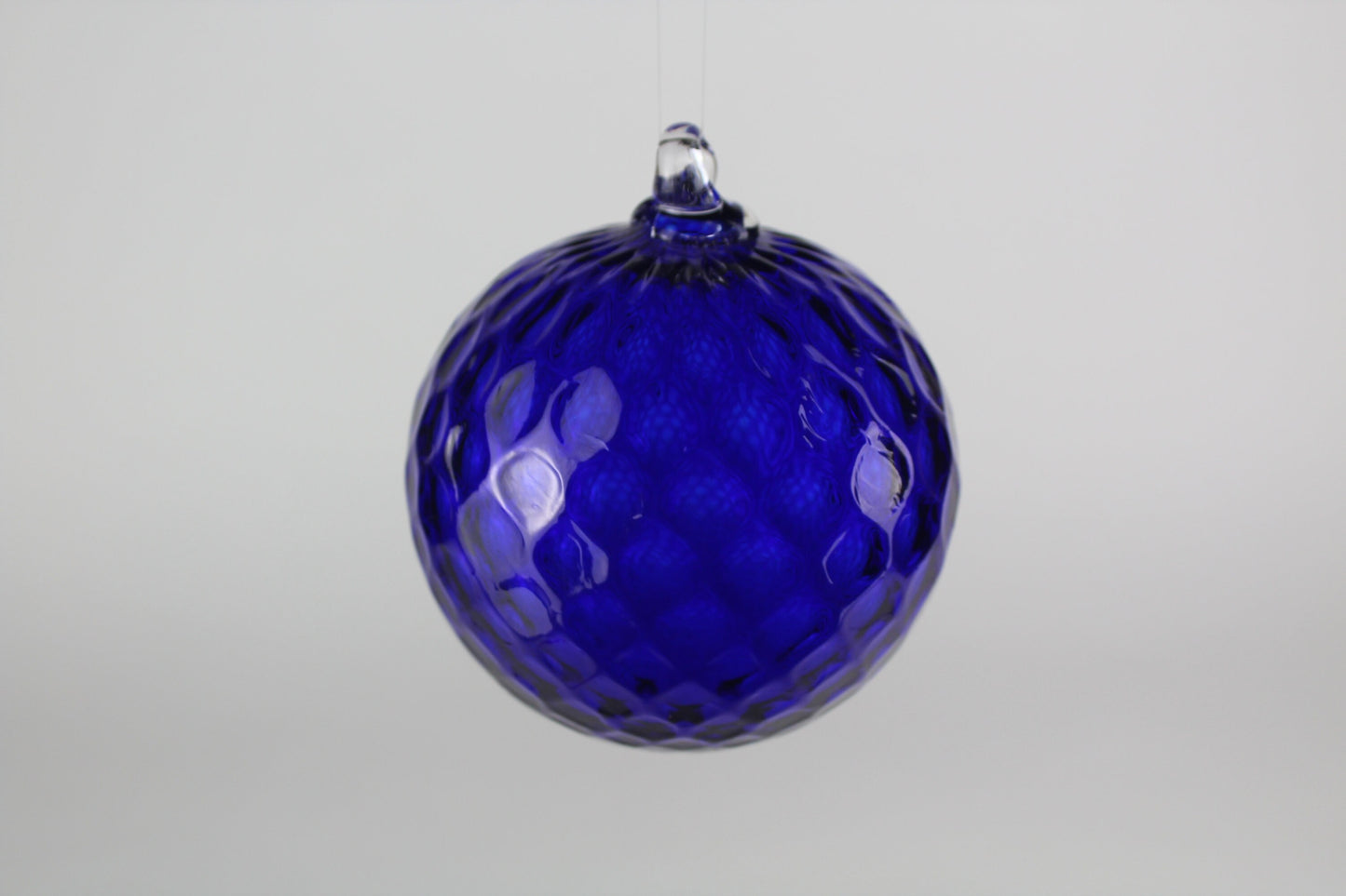 Dark Blue Hand Blown Ornament