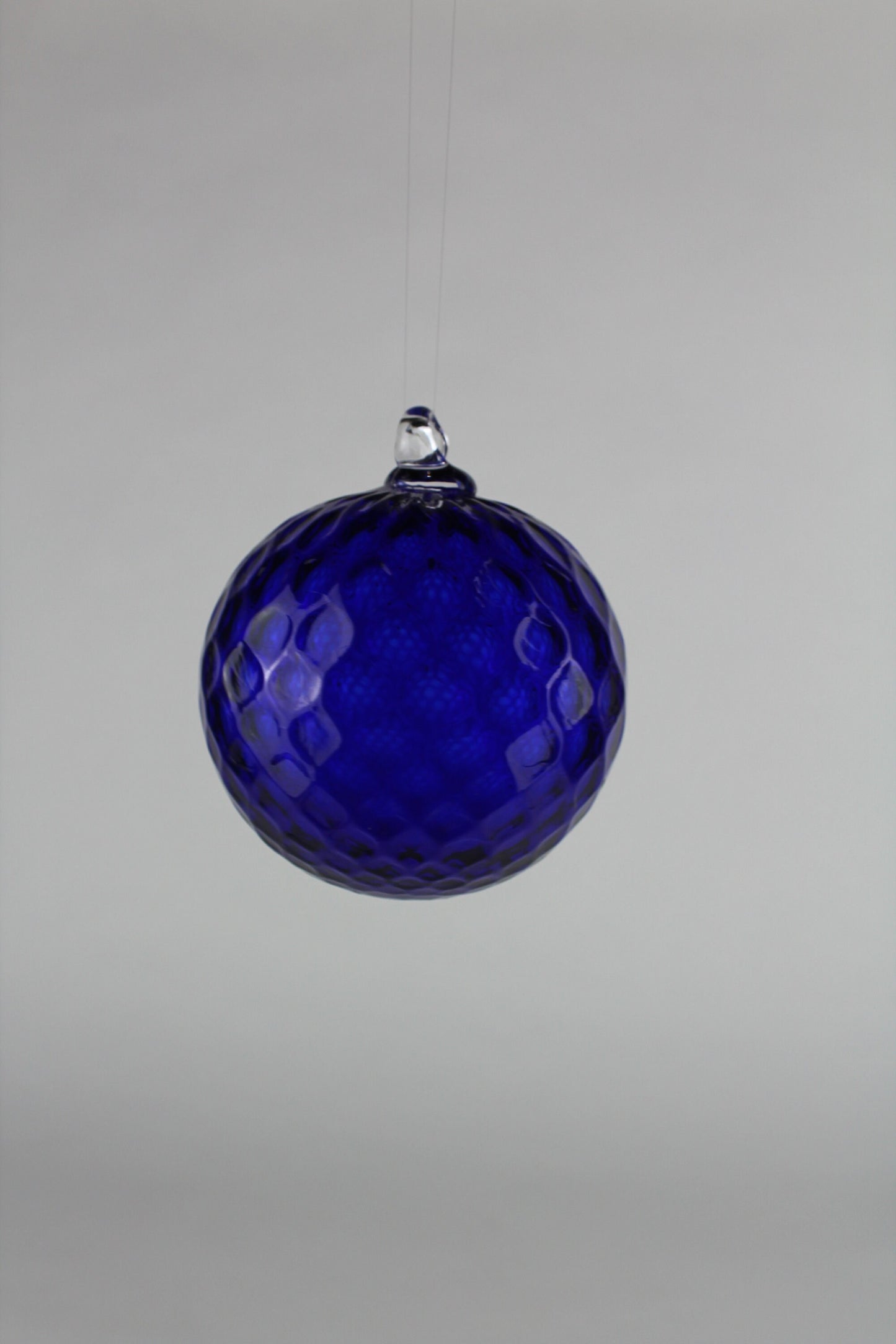 Dark Blue Hand Blown Ornament