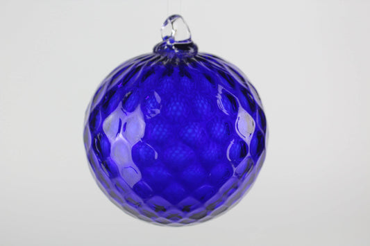 Dark Blue Hand Blown Ornament