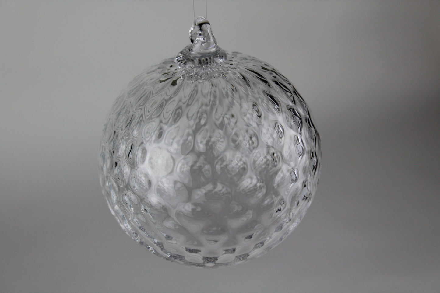 Clear Hand Blown Ornament