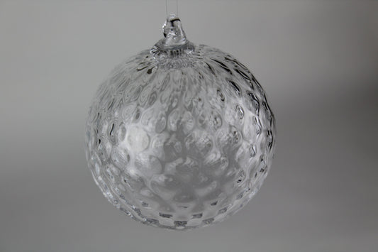 Clear Hand Blown Ornament