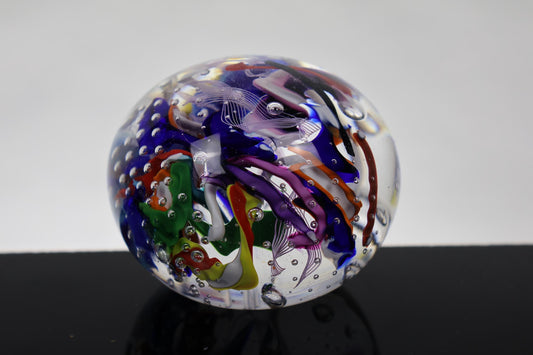 Handmade Glass "Confetti" Paperweight 04