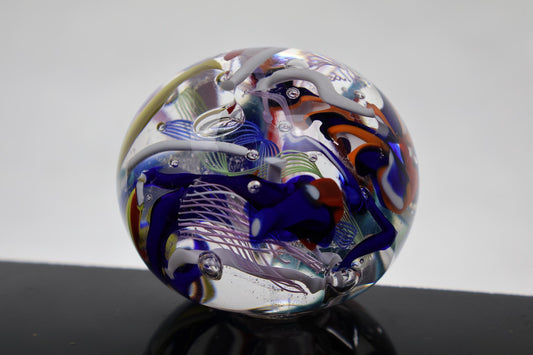 Handmade Glass "Confetti" Paperweight 05