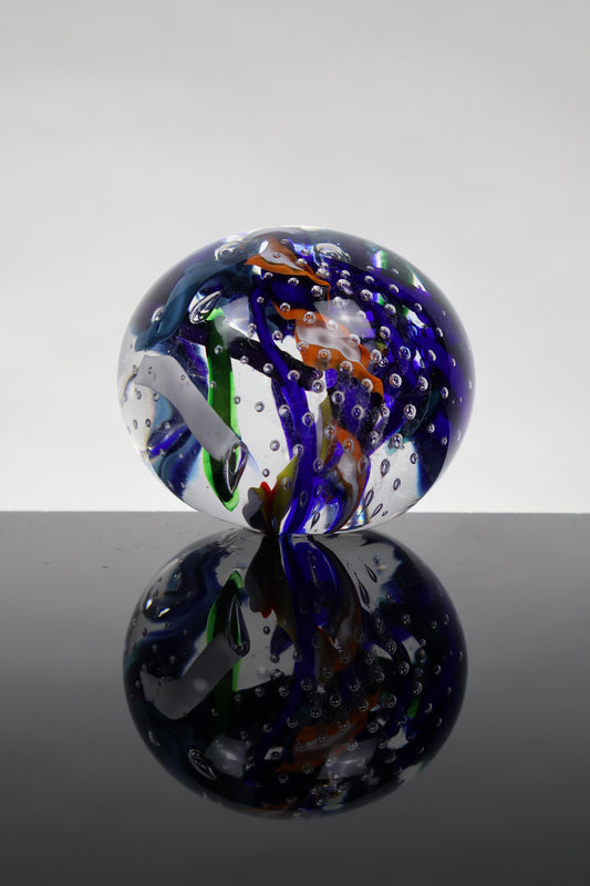 Handmade Glass "Confetti" Paperweight 06