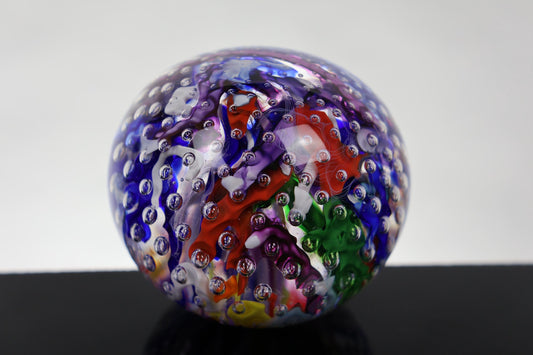 Handmade Glass "Confetti" Paperweight 08