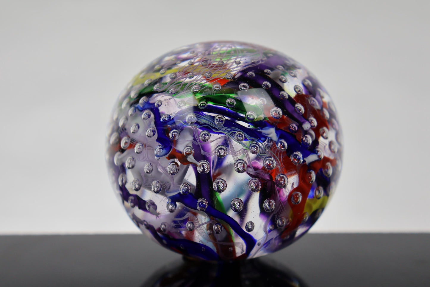 Handmade Glass "Confetti" Paperweight 09