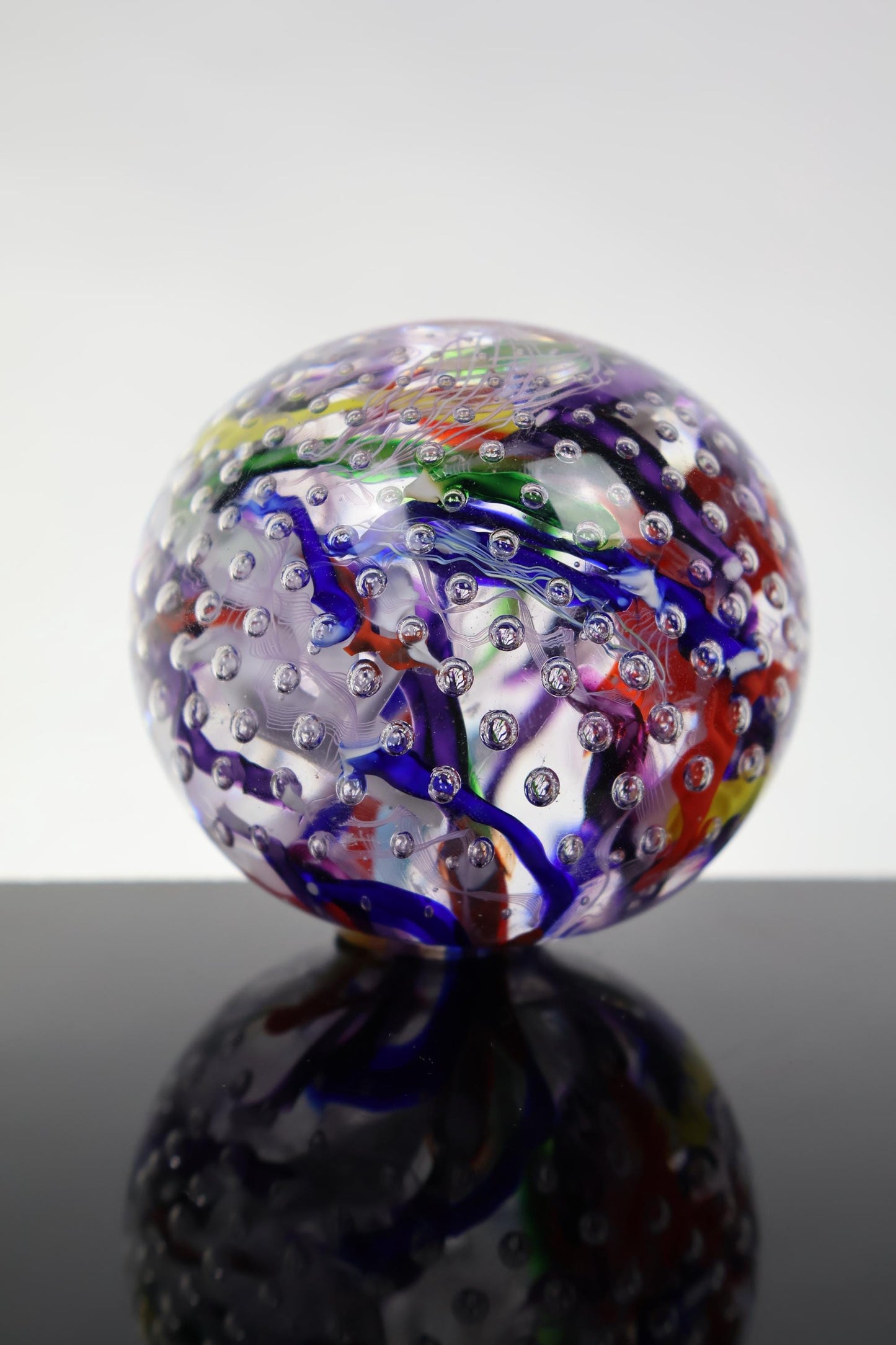 Handmade Glass "Confetti" Paperweight 09