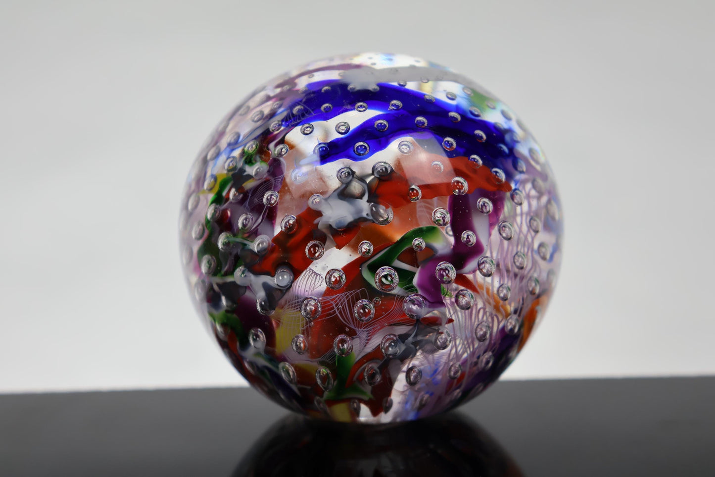 Handmade Glass "Confetti" Paperweight 11