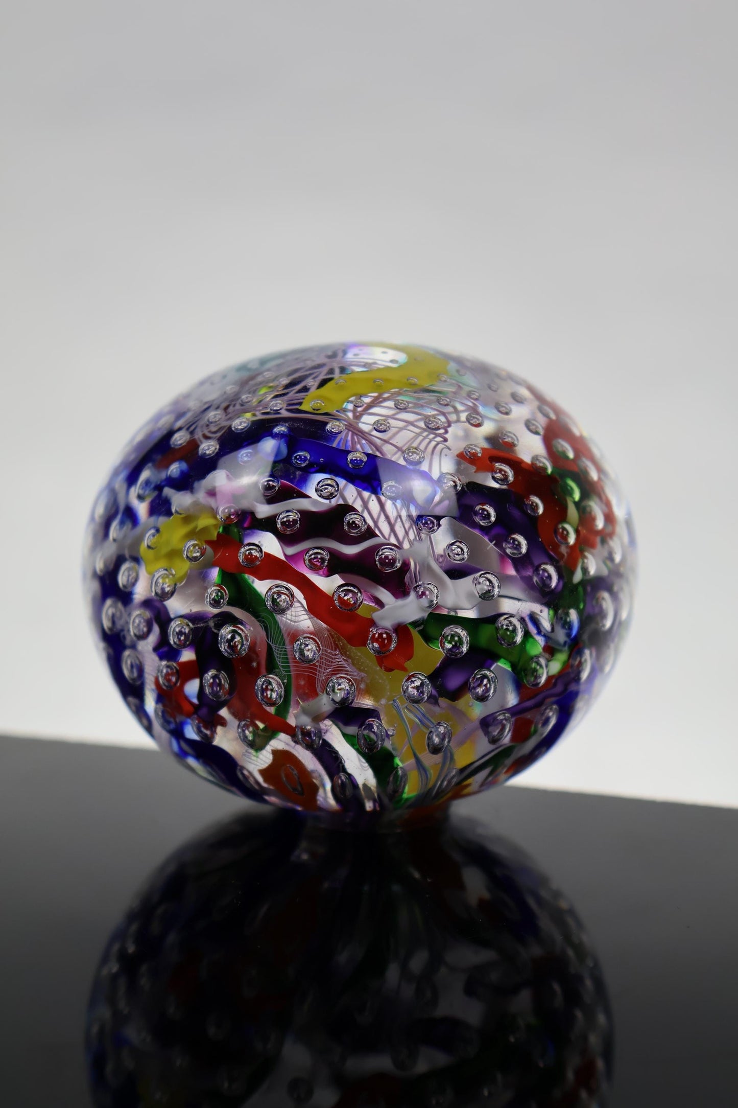 Handmade Glass "Confetti" Paperweight 12