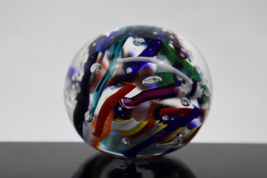 Handmade Glass "Confetti" Paperweight 02