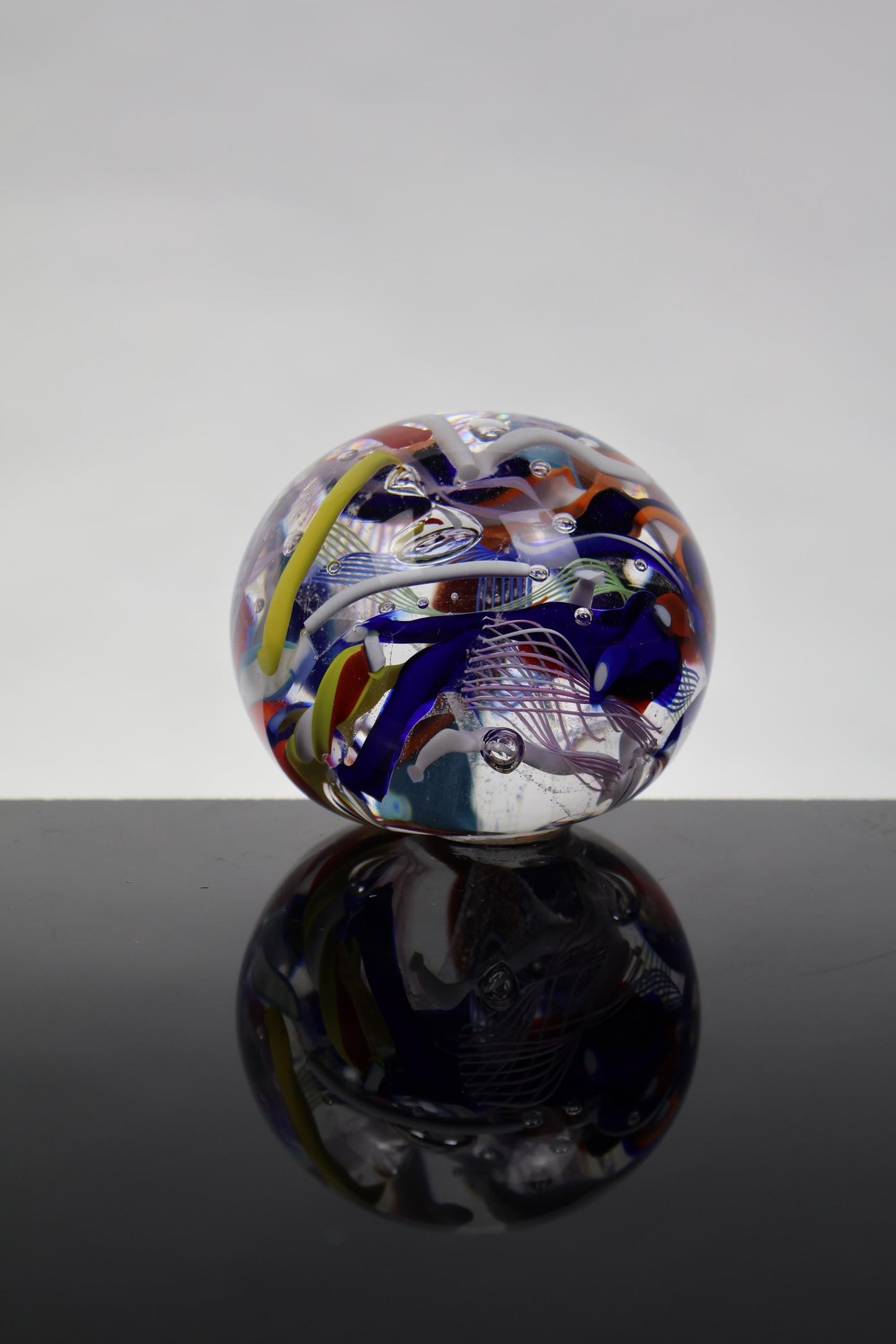 Handmade Glass "Confetti" Paperweight 05