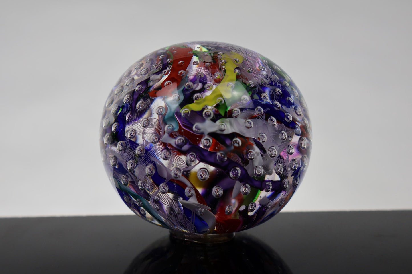 Handmade Glass "Confetti" Paperweight 09