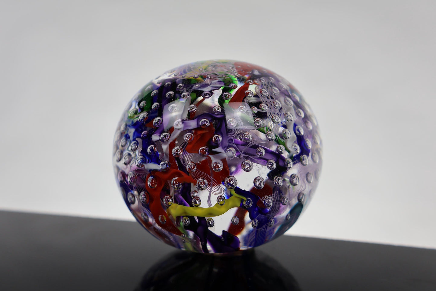 Handmade Glass "Confetti" Paperweight 09