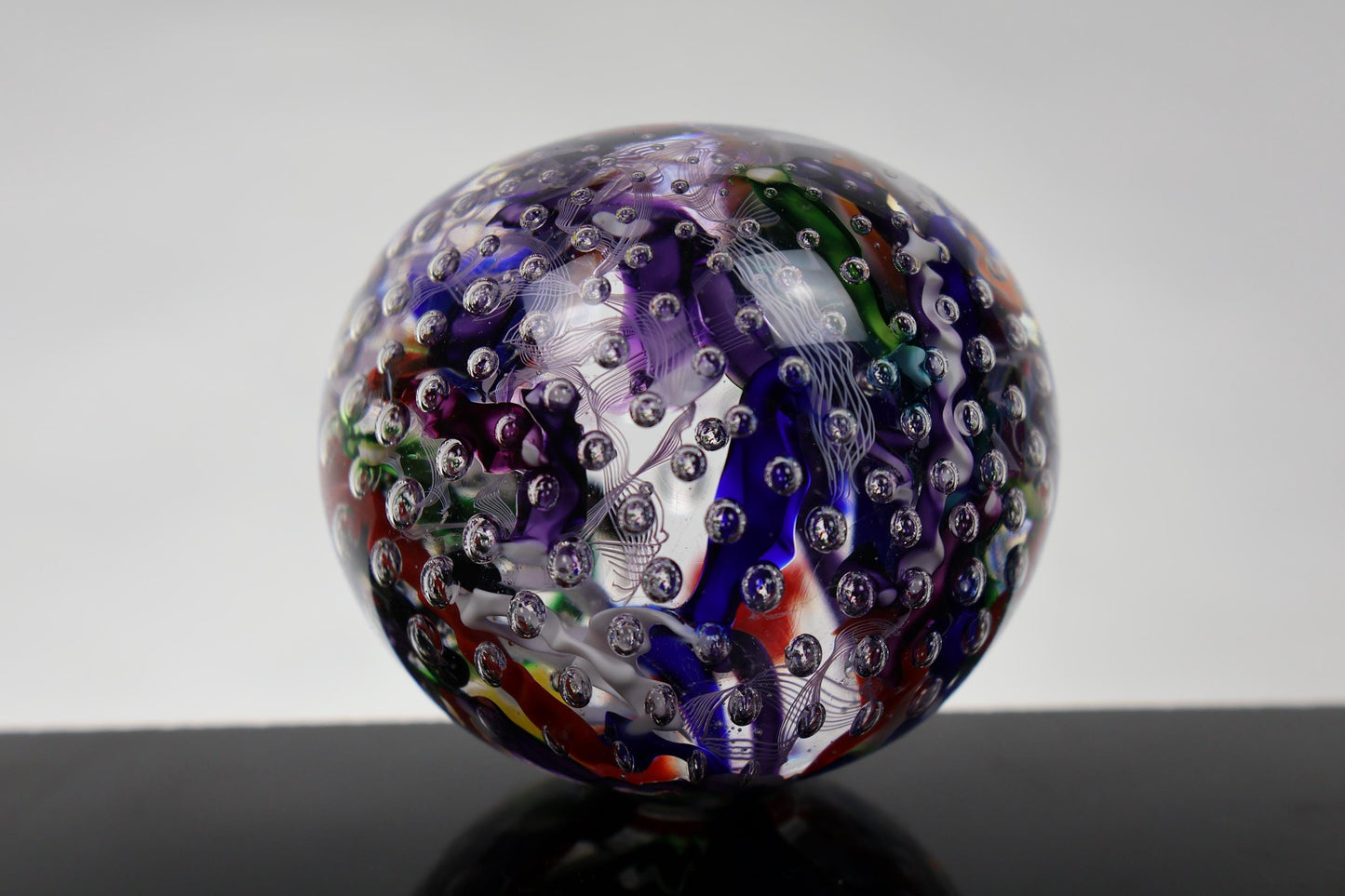 Handmade Glass "Confetti" Paperweight 10