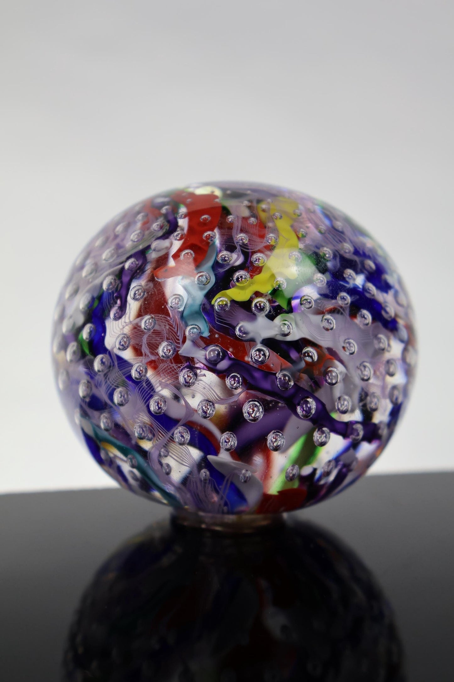 Handmade Glass "Confetti" Paperweight 09