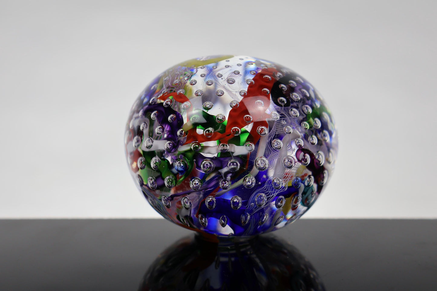 Handmade Glass "Confetti" Paperweight 12