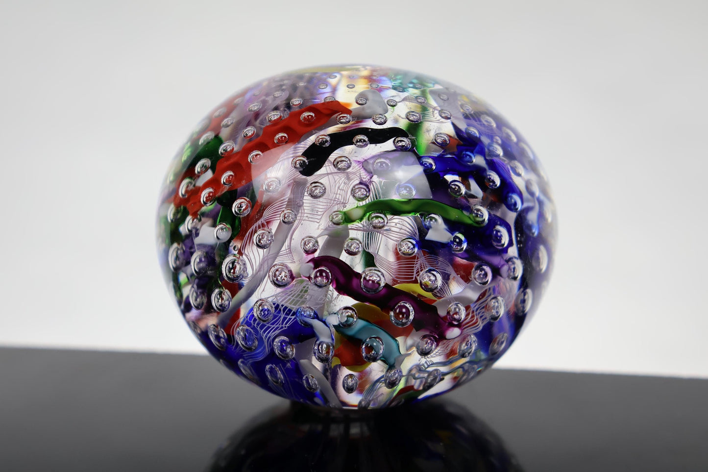 Handmade Glass "Confetti" Paperweight 12